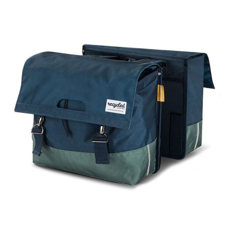 Podwójna torba rowerowa Urban Proof 40L - niebiesko-zielona