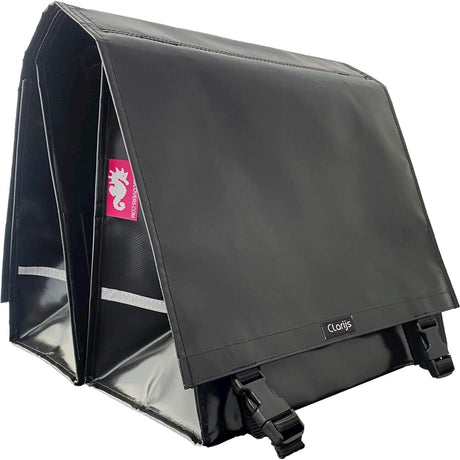 Torba rowerowa Double XL PVC 46L z wnęką czarną