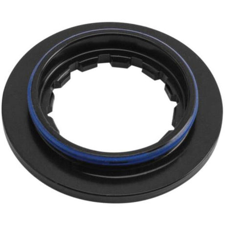 Nakrętka podkładkowa Shimano Centerlock, stalowe ząbki wewnątrz Tektro w kolorze czarnym