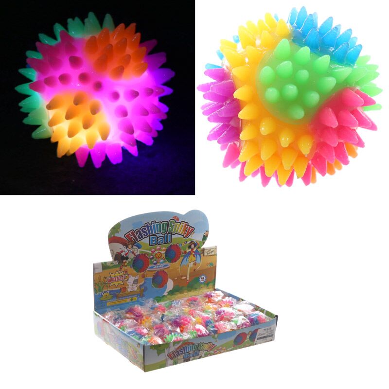 Spiczasta odbijająca się piłka z diodą LED 5,5 cm