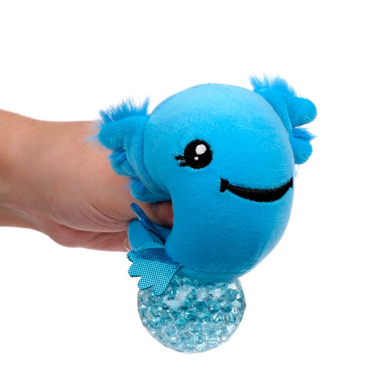 Zabawka do wyciskania z aksolotlem (salamandrą).