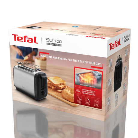 Toster Tefal Subito ze stali nierdzewnej o mocy 1300 W