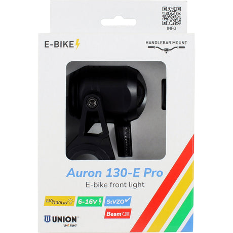 Reflektor Qibbel Union Auron 130-e Pro e-bike 6-16v 130lux