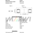 Łożysko kulkowe złączkowe max CB-444 6901V LLU 12x24x6