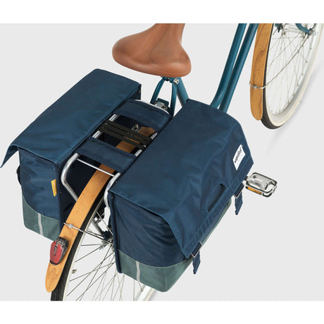 Podwójna torba rowerowa Urban Proof 40L - niebiesko-zielona