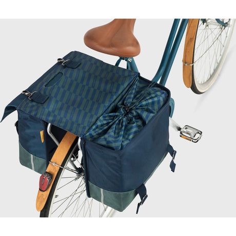 Podwójna torba rowerowa Urban Proof 40L - niebiesko-zielona