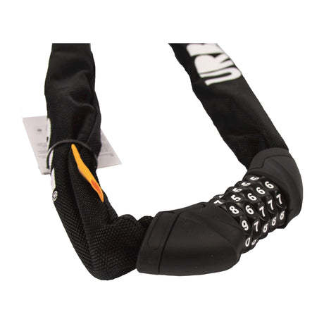 Zamknięcie łańcucha miejskiego z kodem liczbowym 8 mm*100 cm czarny