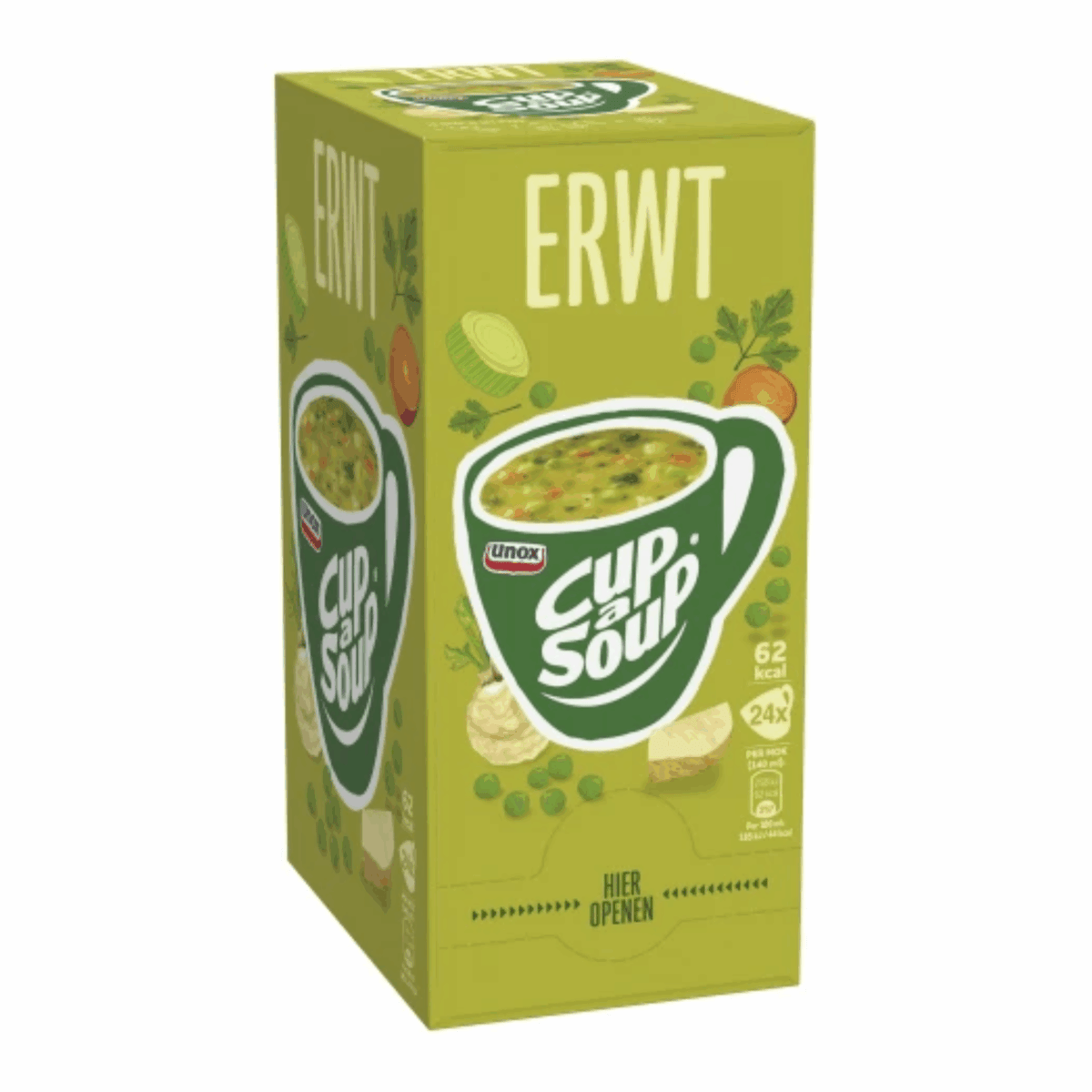 Filiżanka zupy unox groszek (24x 140ml)