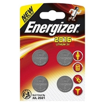 Baterie komórek litowych Energizer 3V (CR2016) 4 sztuki