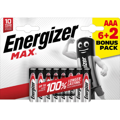 Energizer Max LR03 Blister AAA 6+2 sztuki