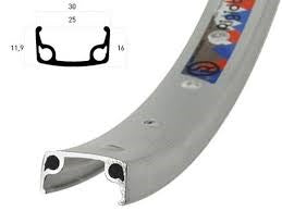 RYDE RIM 20X2.125 Srebrna szeroka