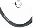 RYDE VELG 28 cali 622 ZAC2000 Black Bus 13 36