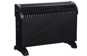 Volteno convectorverwarmingstoestel met luchttoevoer 2000w zwart