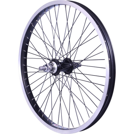 Koło tylne Velox BMX Cargo 20 z wolnym kołem, oś 14mm, 48sp, czarne.