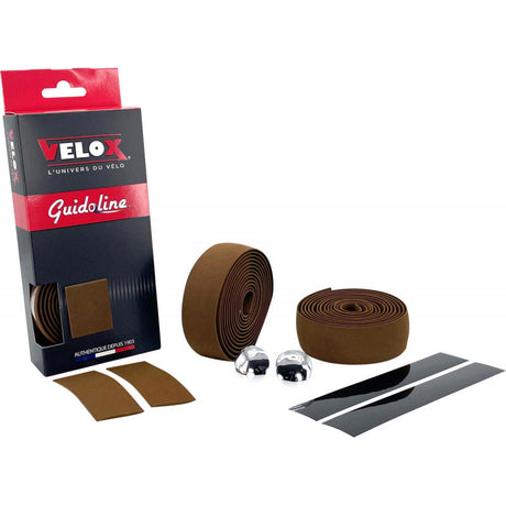 Taśma na kierownicę Velox maxi korkowa brązowa (2szt)