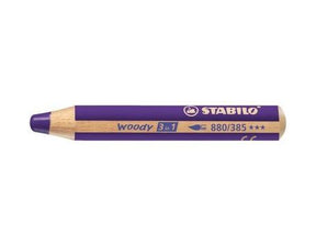 Ołówek drzewny Stabilo - 3 w 1 - fioletowy