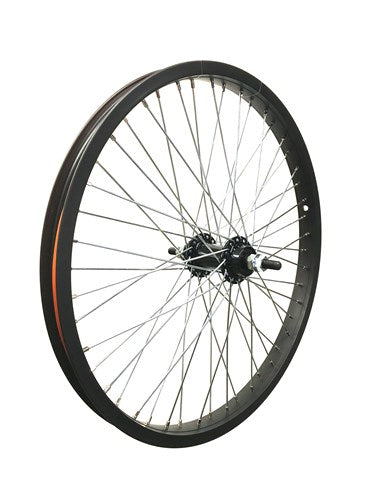Przednie koło 20x2.125 Alu Freestyle 48 Spaaks czarna oś 10 mm