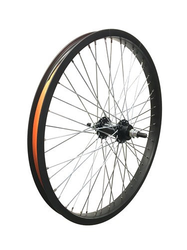 Tylne koło HZB 20 cali ETRO 406 BMX Freestyle 48 Spaaks 14 mm oś czarny