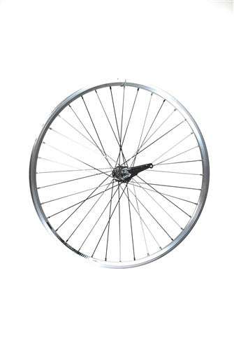 Tylne koło Shimano 28 cali 622 Srebrne piasty hamulca 13 podwójnie splecione