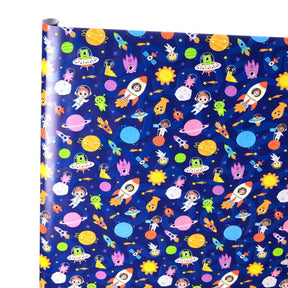 Rolka papieru do pakowania prezentów Astronauta 3m
