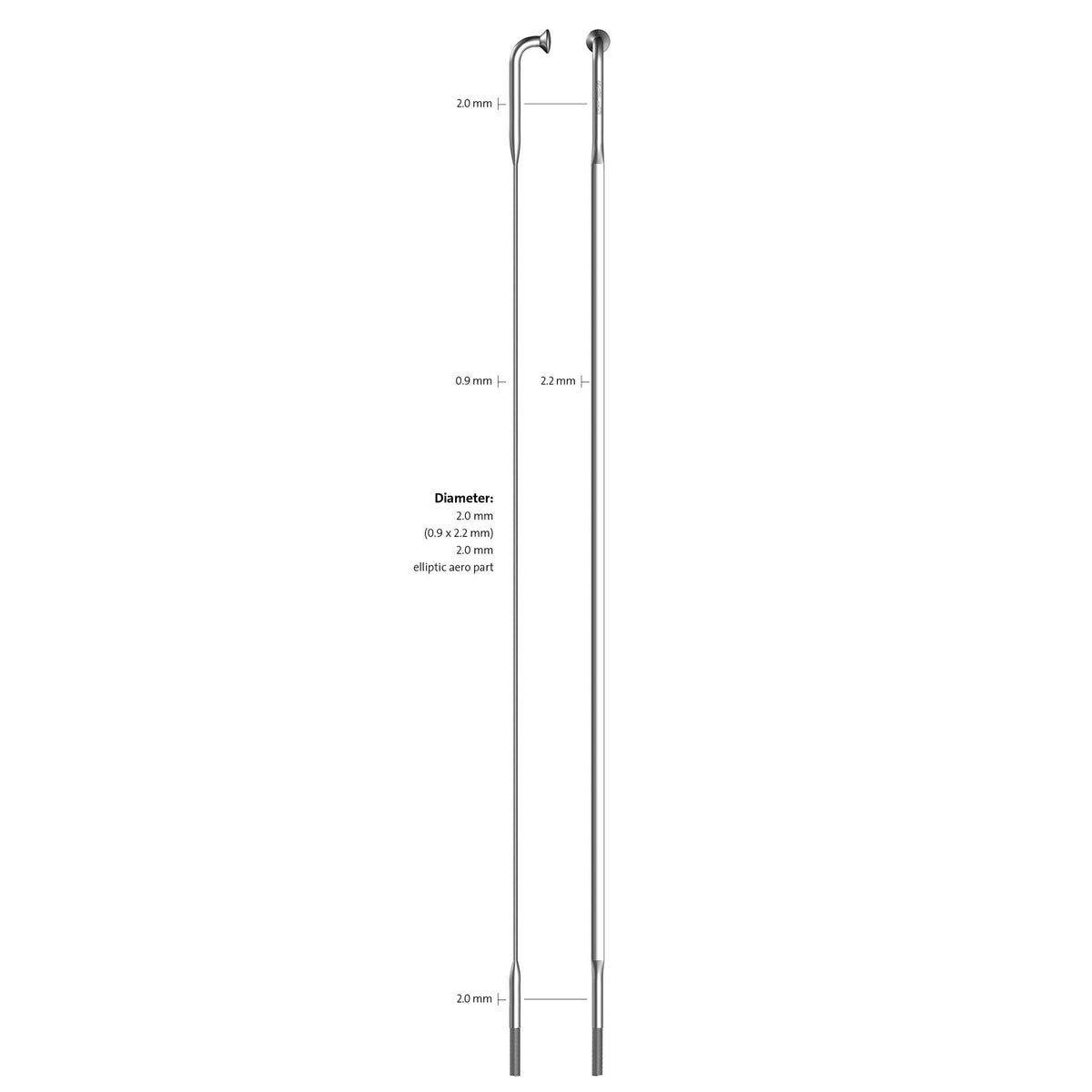 SAPIM Spaak 14-260 CX-Ray Flat srebro z sutkiem (20.)