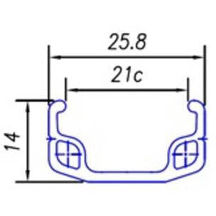 Tylne koło Roland 26 21-559 Alu Remonaf