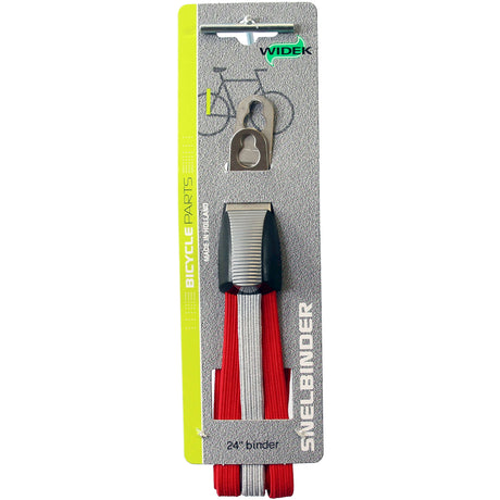 Szeroki triobinder 24 srebrny czerwony