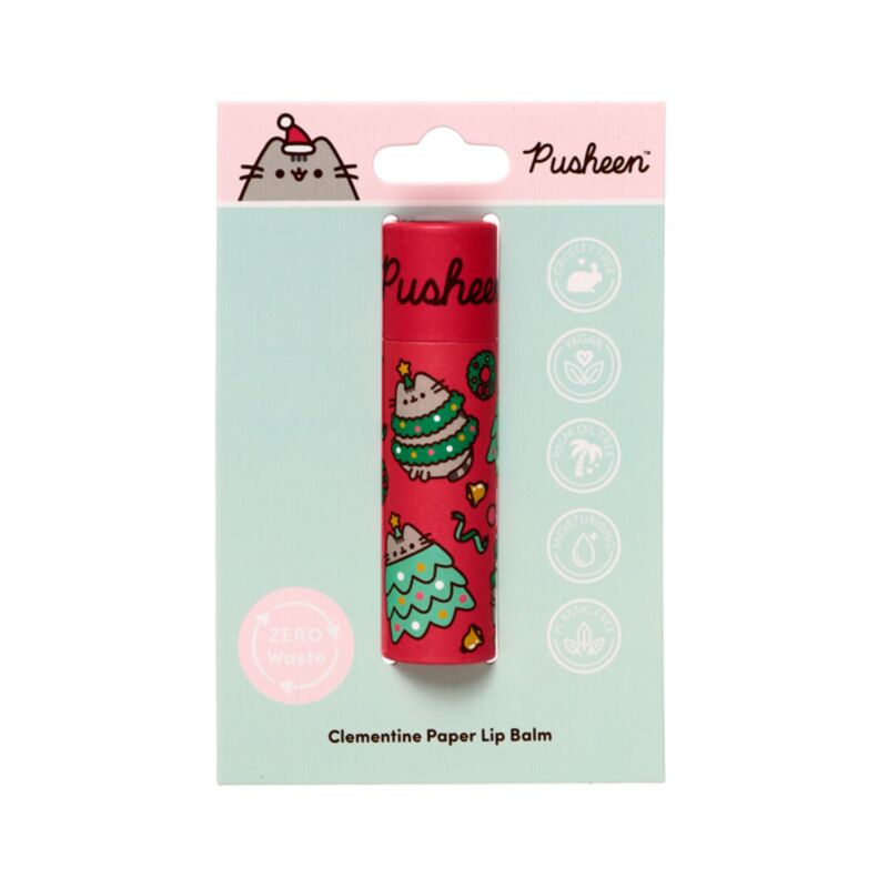 Union Christmas Pusheen the Cat papierowy balsam do ust w sztyfcie