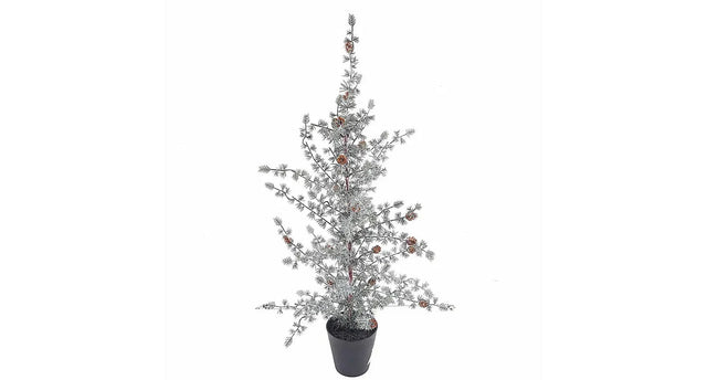 Ming pine tree in pot green white 150cm