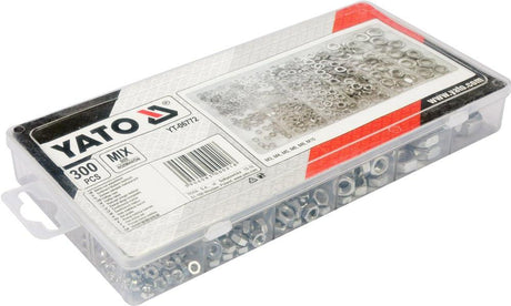 Yato metrieke noten 300szt.mix m3,m4,m5,m6,m8,m10