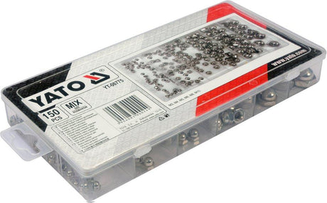 Yato metallische noten 150szt m3, m4, m5, m6, m8, m10