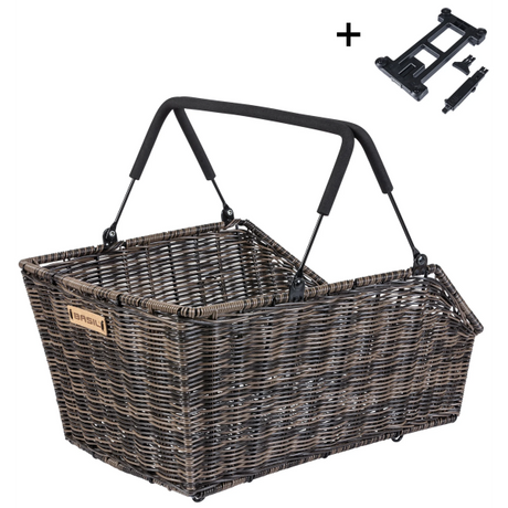 Kosz bazyliowy cento rattan wygląd brązowy (mik)