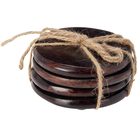Zestaw podkładek do stylizacji domu, 4 sztuki, średnica 10 cm