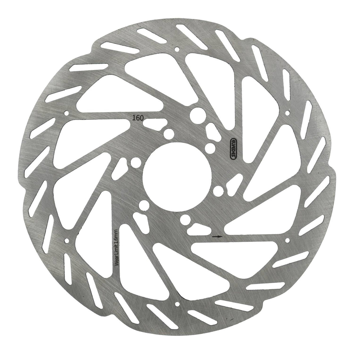 Elvedes Cable Systems bv Tarcza hamulcowa ze stali nierdzewnej 6-śrubowa 160mm z magnesem czujnika