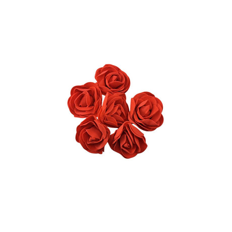 Zestaw 6 filcowych róż o wymiarach 5,5x5x3,8 cm