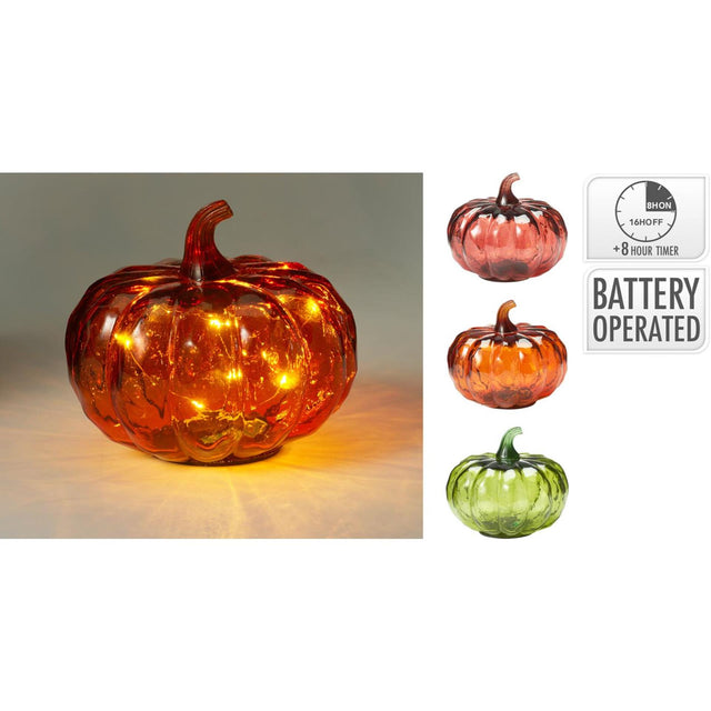 Dynia do stylizacji domu z diodami LED 13cm 3 różne