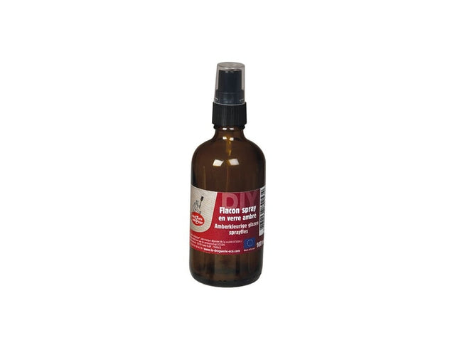 La droguerie écologique szklana butelka z rozpylaczem - 100ml - bursztynowa