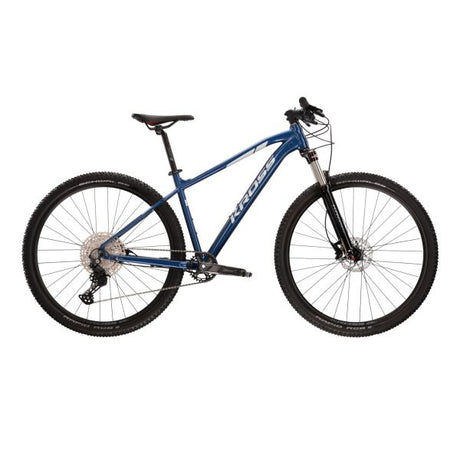 Rower górski Kross poziom 5.0 mtb - 29 cali - rama xl (20 cali) - niebieski srebrny połysk