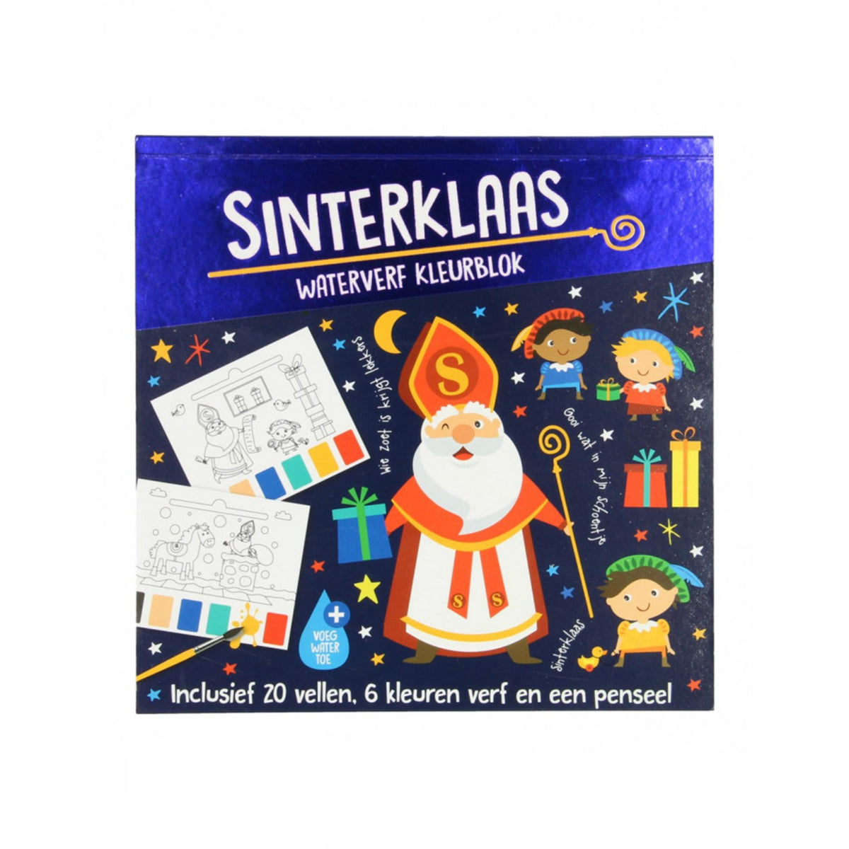 Blok kolorów akwareli sinterklaas