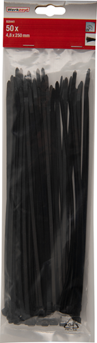 Con:p pasek colson (ty-rap) 4,8x250mm czarny 50szt - b20441