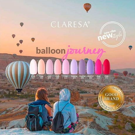 Claresa lakier hybrydowy uv led 5ml fioletowy 601 balonowa podróż