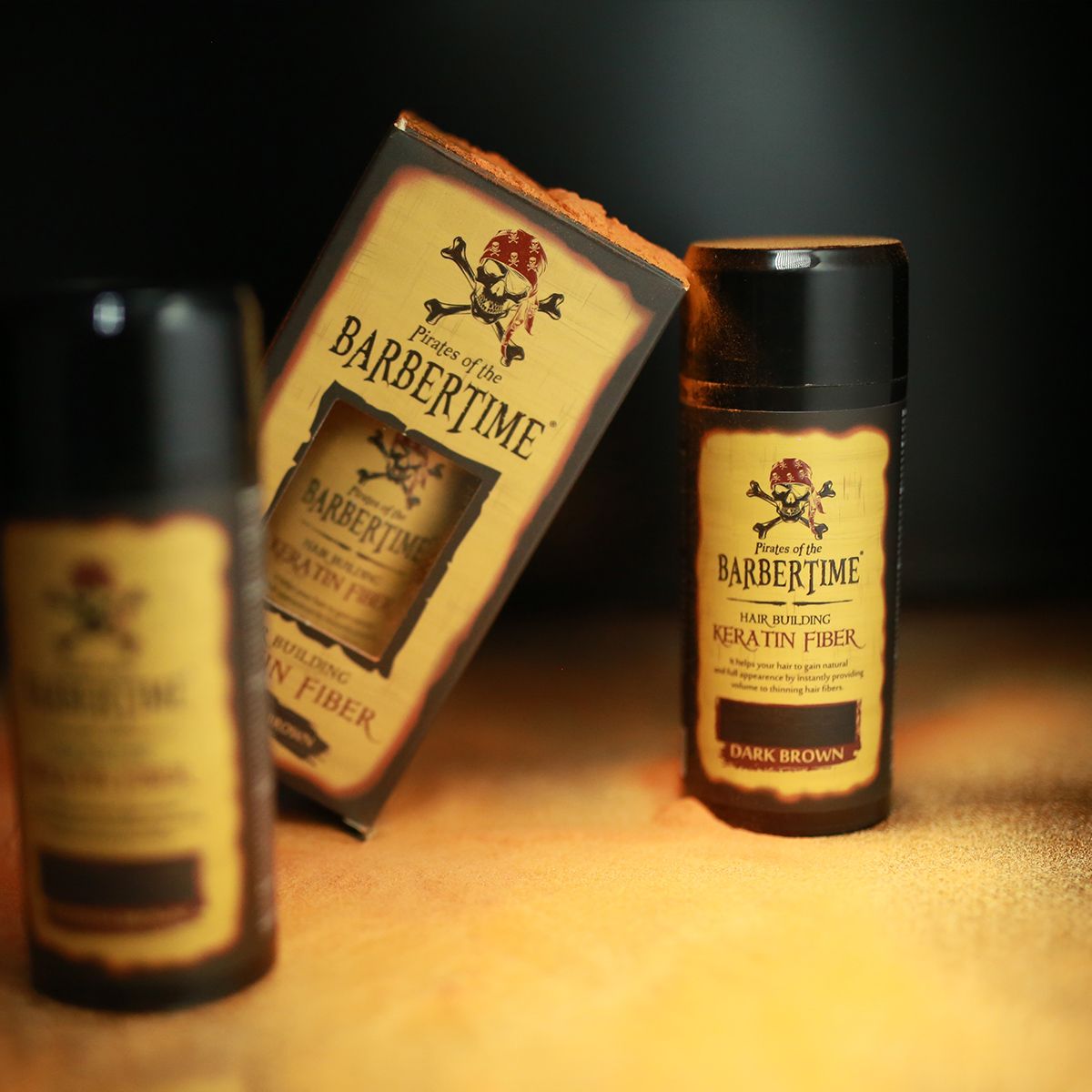 Barbertime włókno keratynowe budujące włosy ciemnobrązowe 21gr.