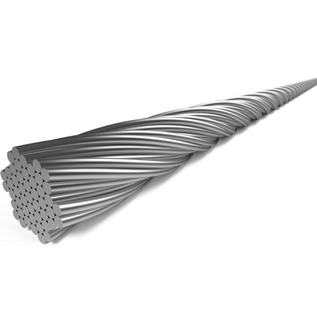 Elvedes Cable Systems bv Switch linka wewnętrzna elvedes 2250 mm 7 x 7 drutów ze stali nierdzewnej ø1,1 mm z n-nyplem ø4,5 x 4,5 (karton 50 sztuk) - srebrny