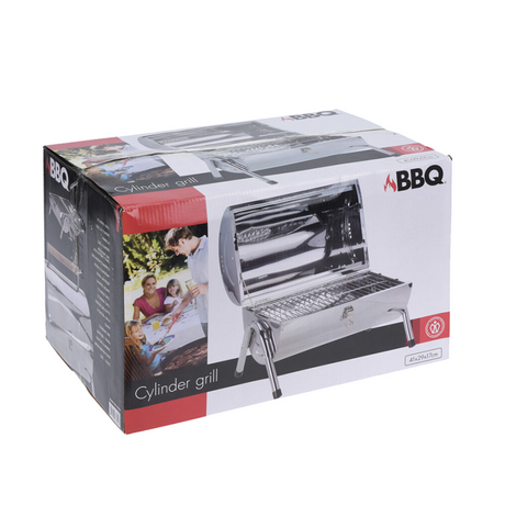 Cylinder do grilla BBQ ze stali nierdzewnej 41x29x17cm