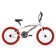 Rower Royal BMX - Bugatti tornado freestyle 20 cali - biały z czerwonymi oponami