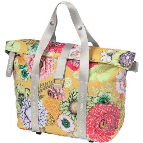 Basil Bloom Field MIK Fietshandbag - Geel, kompaktowy i trwały - 8-11L