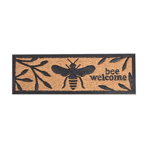 Esschert design deurmat bijenprint rubber kokos 25x75,5cm