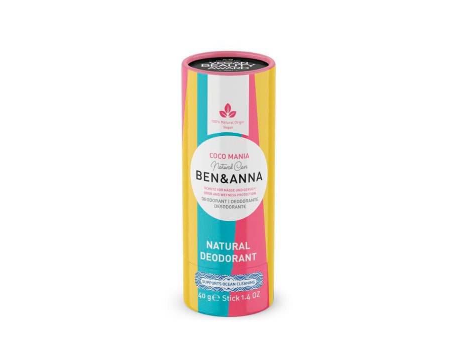 Dezodorant Ben Anna w papierowej tubie - coco mania - 40 gramów
