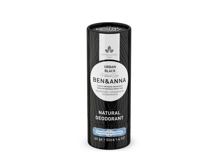 Dezodorant Ben Anna w papierowej tubie - miejska czarna - 40 gramów