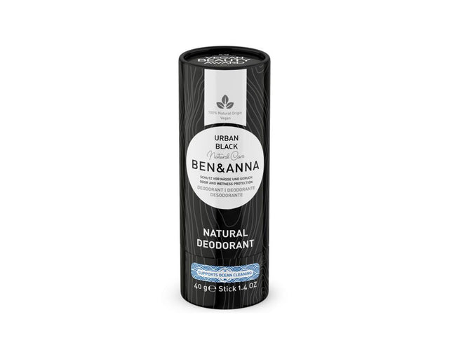 Dezodorant Ben Anna w papierowej tubie - miejska czarna - 40 gramów